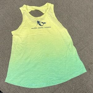 SO Yellow and Green Kids Tank Top